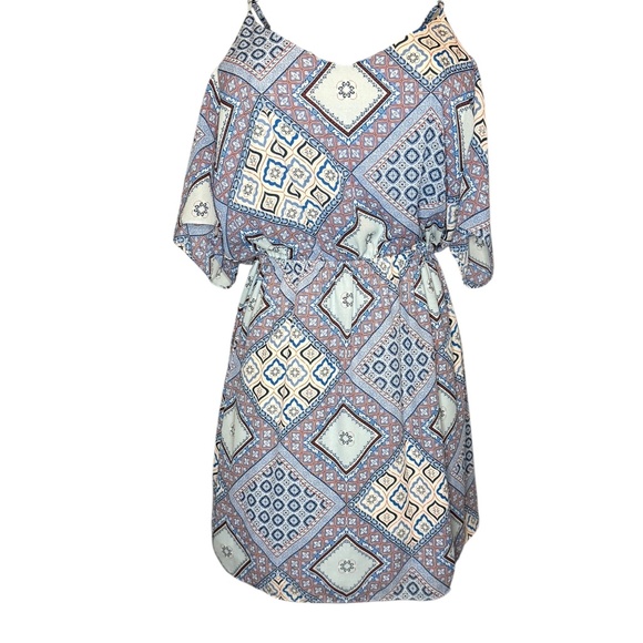 GUESS Boho Print Ruffle Dress - Picture 2 of 6